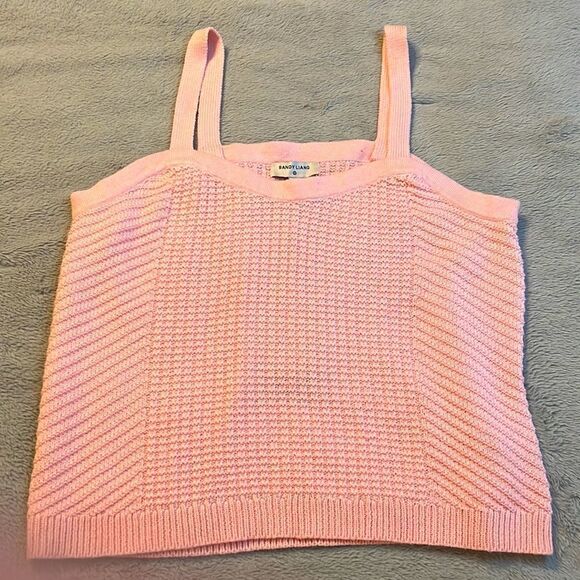 NWT Sandy Liang X Target Pink Sweater Tank Top - Size Large - Picture 1 of 13